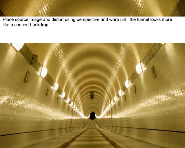 Creation of Tunnel Concert: Step 1